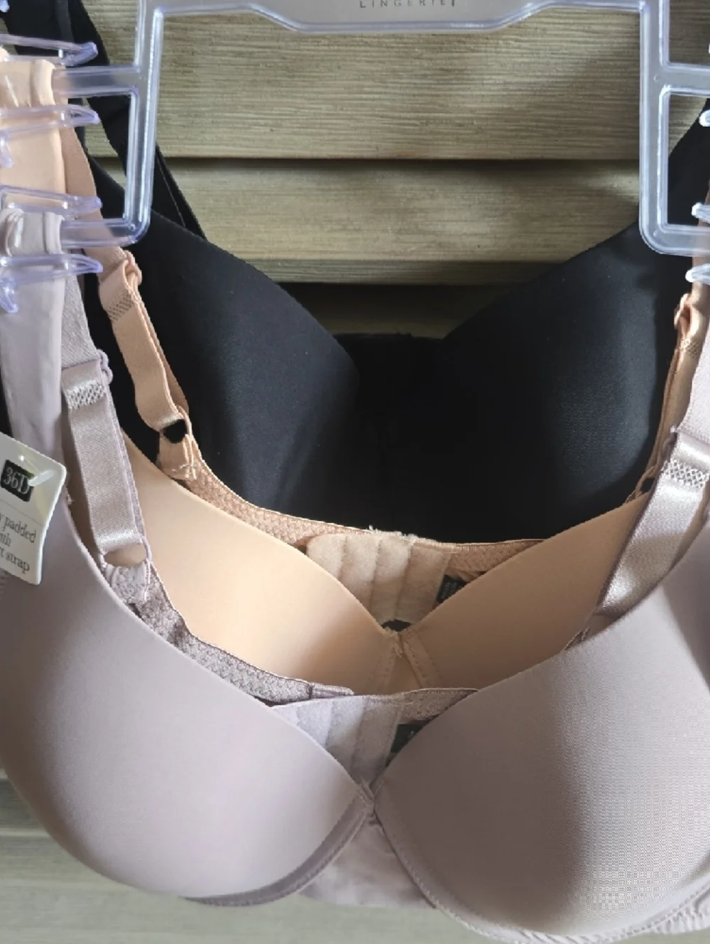 Rene Rofe Pullover T-Shirt Bra - Tan & Black - Picture 4 of 11